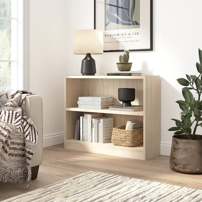 Universal Small 2 Shelf Bookcase Storage