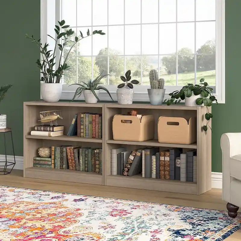 Universal Small 2 Shelf Bookcase Storage
