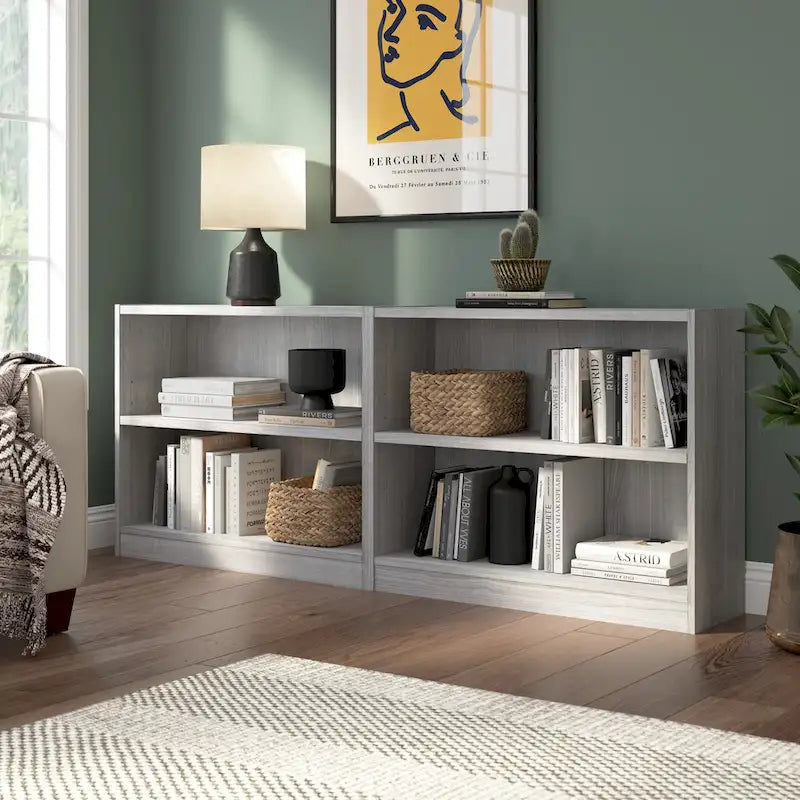 Universal Small 2 Shelf Bookcase Storage