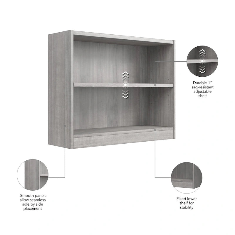 Universal Small 2 Shelf Bookcase Storage