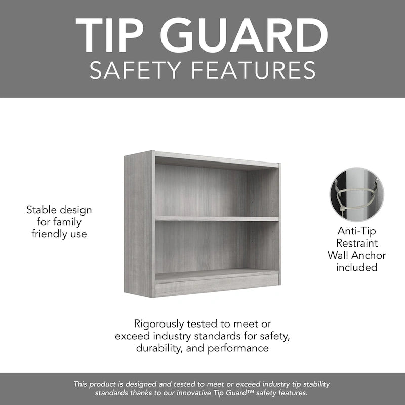 Universal Small 2 Shelf Bookcase Storage