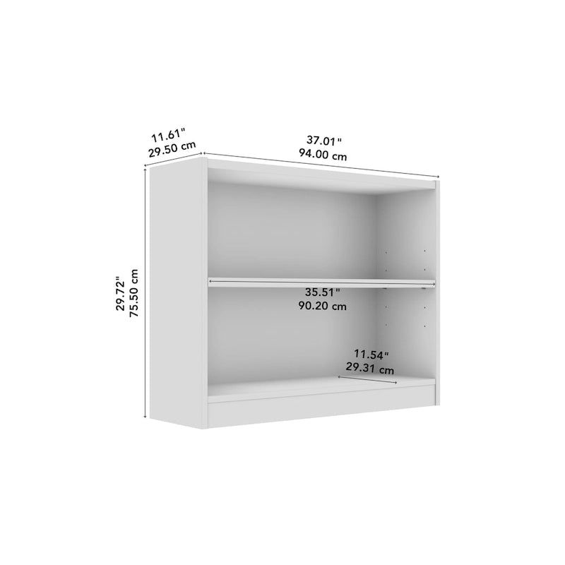 Universal Small 2 Shelf Bookcase Storage