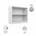 Universal Small 2 Shelf Bookcase Storage