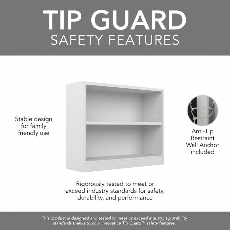 Universal Small 2 Shelf Bookcase Storage