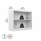 Universal Small 2 Shelf Bookcase Storage