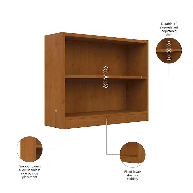 Universal Small 2 Shelf Bookcase Storage