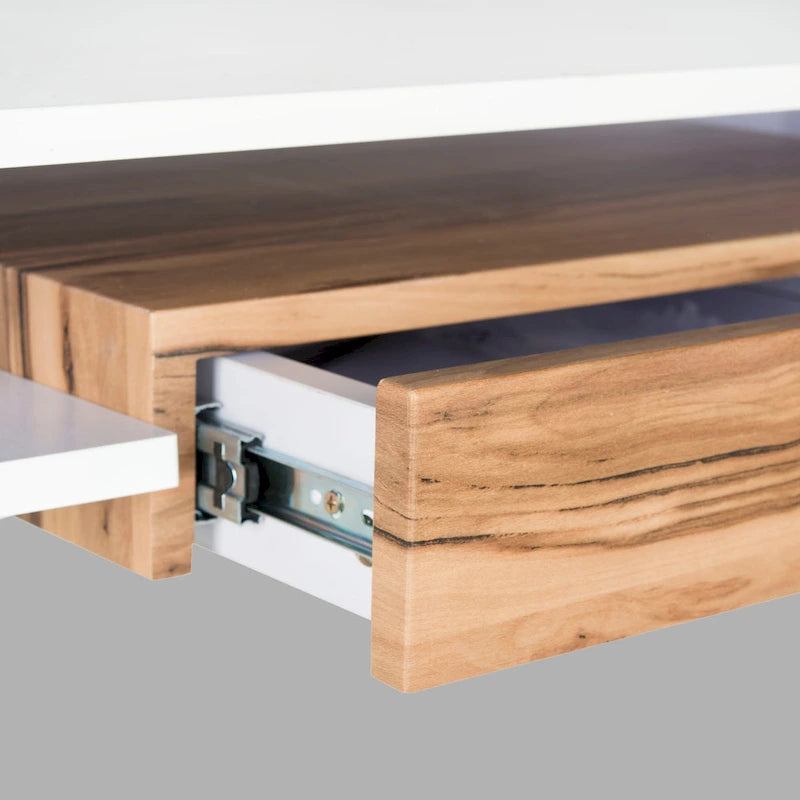 Modern White/ Chrome Computer Desk