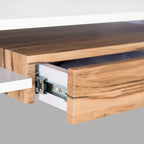Modern White/ Chrome Computer Desk