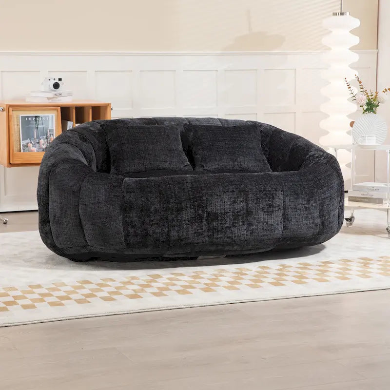 2-Seater Lazy Sofa with High-Density Foam and Oversized Comfort