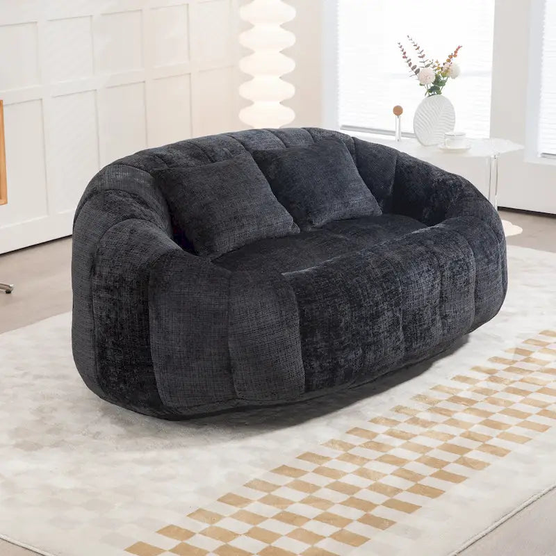 2-Seater Lazy Sofa with High-Density Foam and Oversized Comfort