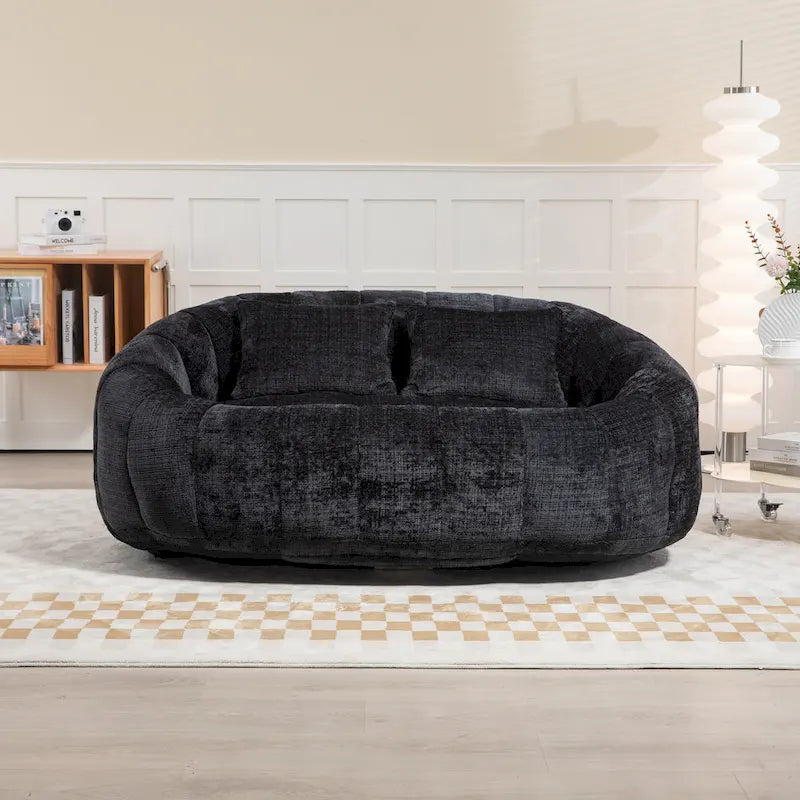 2-Seater Lazy Sofa with High-Density Foam and Oversized Comfort
