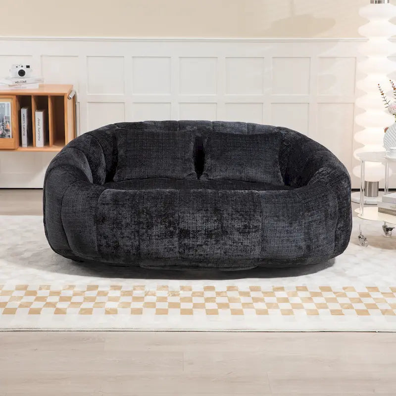 2-Seater Lazy Sofa with High-Density Foam and Oversized Comfort