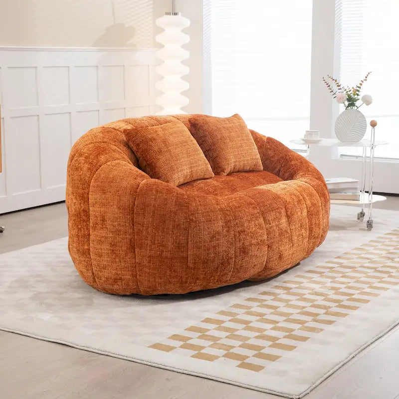 2-Seater Lazy Sofa with High-Density Foam and Oversized Comfort