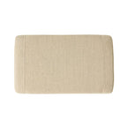 Elaine Light Beige Tufted Fabric Club Chair with Ottoman