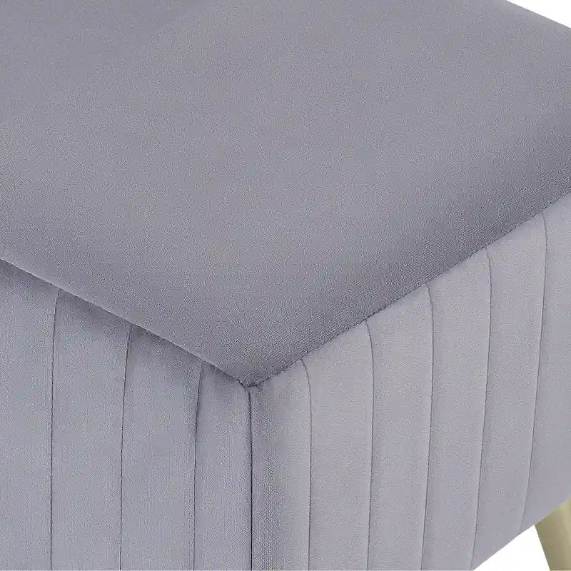 24 Modern Upholstered Entryway Bench with Padded Velvet Seat