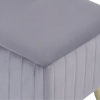 24 Modern Upholstered Entryway Bench with Padded Velvet Seat