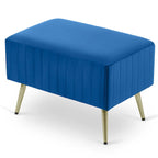 24 Modern Upholstered Entryway Bench with Padded Velvet Seat