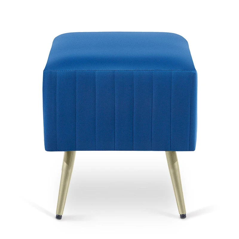 24 Modern Upholstered Entryway Bench with Padded Velvet Seat