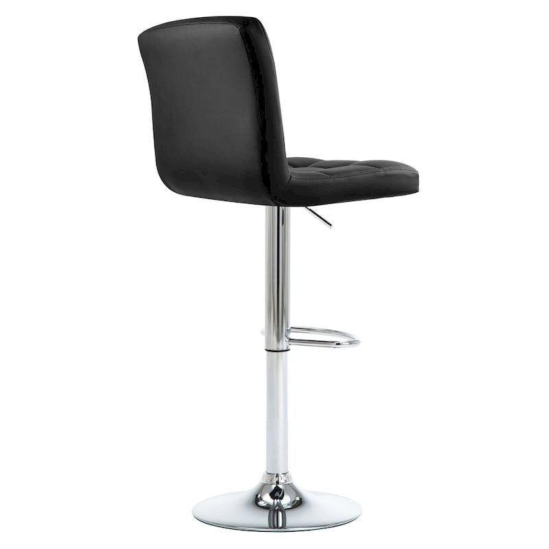 Faux Leather or Velvet Upholstered Adjustable Barstools Counter Bar Pub Height Stools set of 2