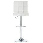 Faux Leather or Velvet Upholstered Adjustable Barstools Counter Bar Pub Height Stools set of 2