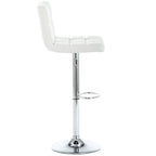 Faux Leather or Velvet Upholstered Adjustable Barstools Counter Bar Pub Height Stools set of 2