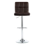 Faux Leather or Velvet Upholstered Adjustable Barstools Counter Bar Pub Height Stools set of 2