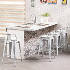 Bar Stools 24 Inches Metal bar stools with backs