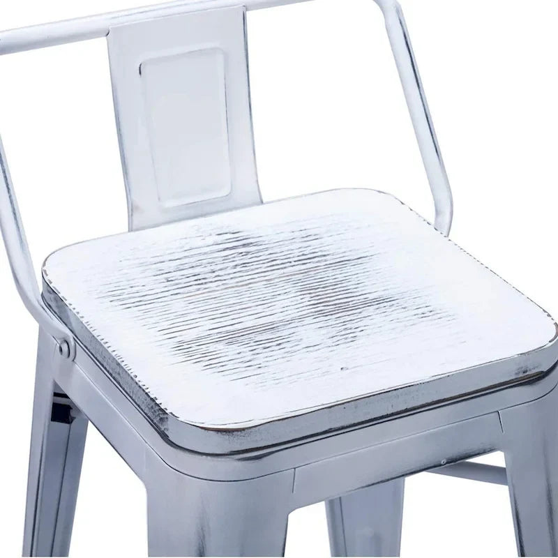 Bar Stools 24 Inches Metal bar stools with backs