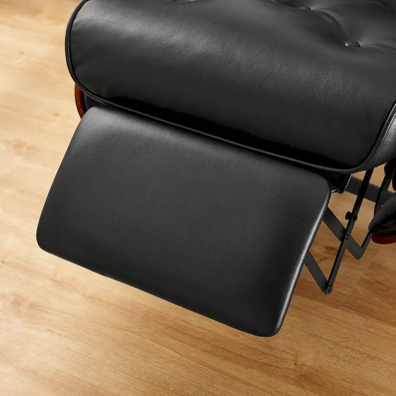 Mid-century Modern Faux Leather Lounge Chair Recliner