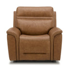 Cooper Leather Power Recliner - Camel