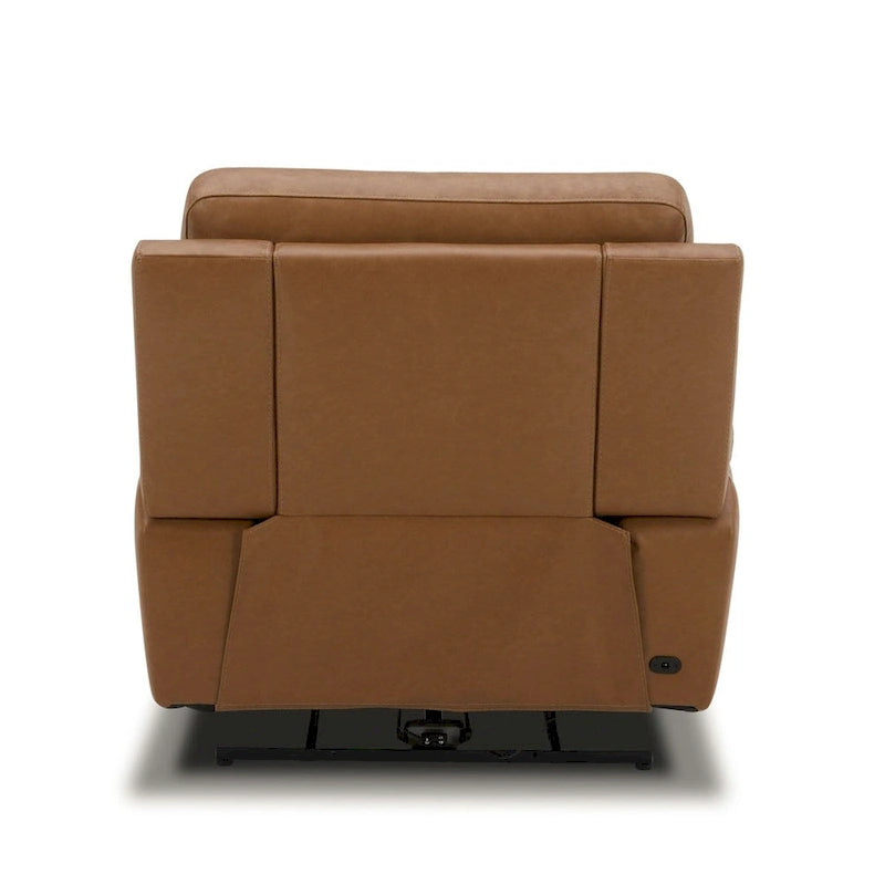 Cooper Leather Power Recliner - Camel