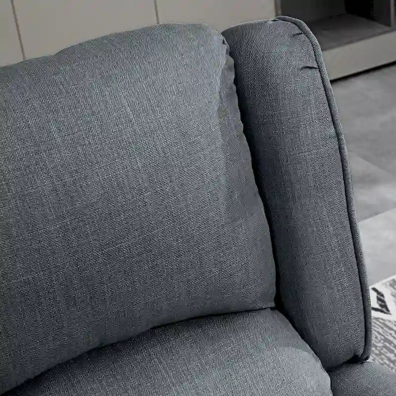 Heated Vibrating Massage Chair,Accent Sofa Upholstered Massage Recliner Chair Push-back with Remote Controller