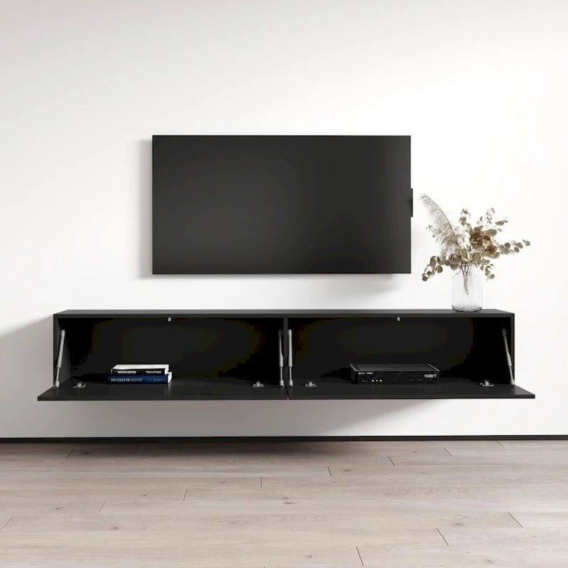 71-in. Modern Glossy Wall-mounted Floating TV Stand