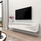 71-in. Modern Glossy Wall-mounted Floating TV Stand