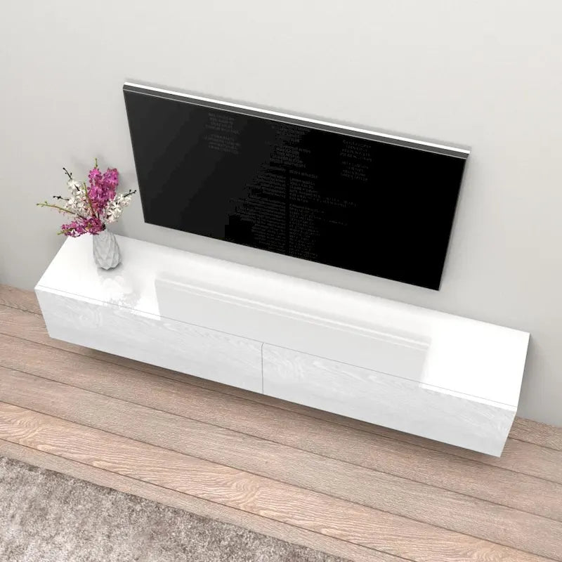 71-in. Modern Glossy Wall-mounted Floating TV Stand