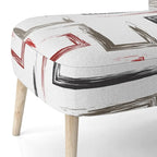 Multicolor Trendy Geometric  Upholstered Patterned Accent Chair and Arm Chair