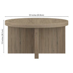 33 Wide Round Coffee Table - 33 Wide