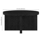 33 Wide Round Coffee Table - 33 Wide