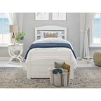 Platform Bed with Footboard and 2 Storage Drawers