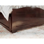 Platform Bed with Footboard and 2 Storage Drawers