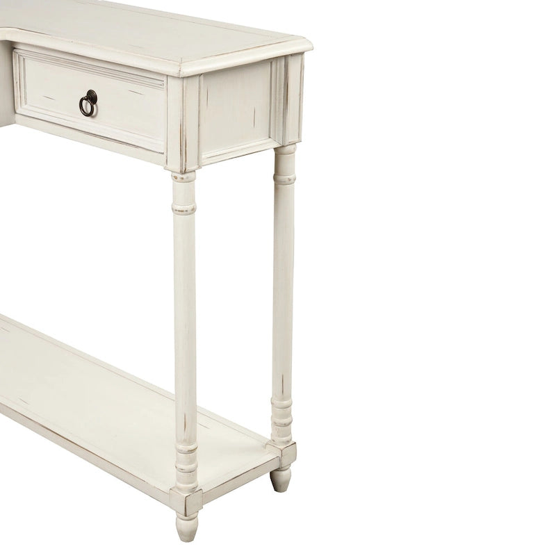 Modern Sofa Table with Drawers