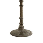 Round Transitional MDF and Metal Bistro Dining Table - 30 H x 30 W x 30 L Inches