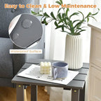 15 End Side Coffee Table Square Wooden Slat Garden Deck - See details