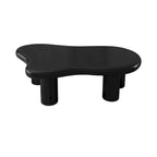 40 Inch Black Cloud Shaped Coffee Table for Living Room
