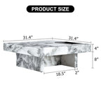 Coffee Table,Imitation Marble Pattern,Made Of Mdf Material,The Fusion Of Elegance And Natural Fashion