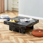 Coffee Table,Imitation Marble Pattern,Made Of Mdf Material,The Fusion Of Elegance And Natural Fashion