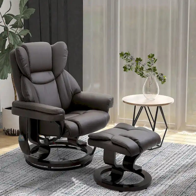 Recliner Chair with Ottoman Footrest