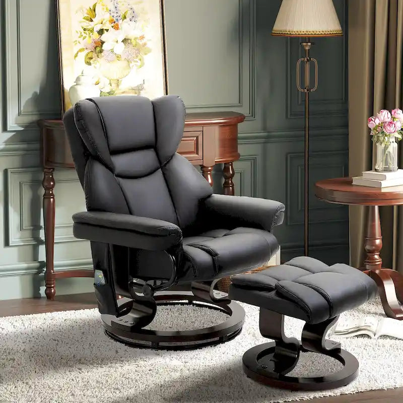 Recliner Chair with Ottoman Footrest