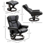 Recliner Chair with Ottoman Footrest