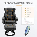 Recliner Chair with Ottoman Footrest